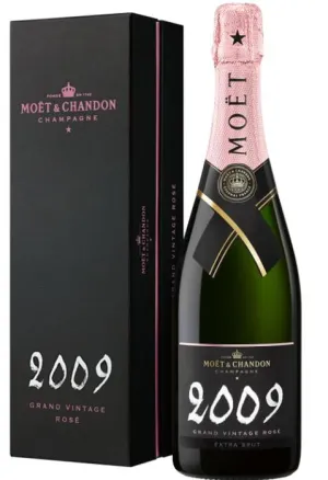 Moet and Chandon Grand Vintage Rosé Brut Champagne 2009 750 ml