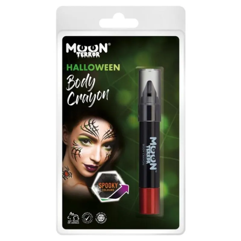 Moon Terror Halloween Body Crayons, Black