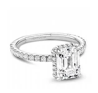 Noam Carver Atelier 14K White Gold Emerald 2.00ct Solitaire Engagement Ring