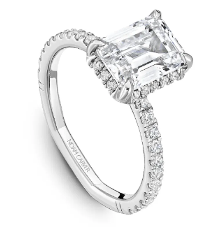 Noam Carver Atelier 14K White Gold Emerald 2.00ct Solitaire Engagement Ring