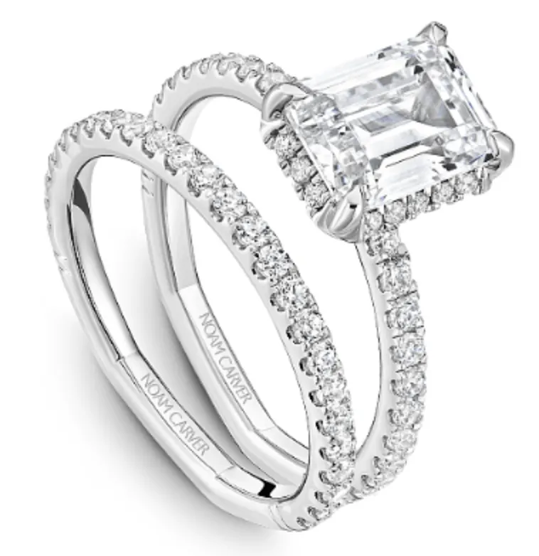 Noam Carver Atelier 14K White Gold Emerald 2.00ct Solitaire Engagement Ring