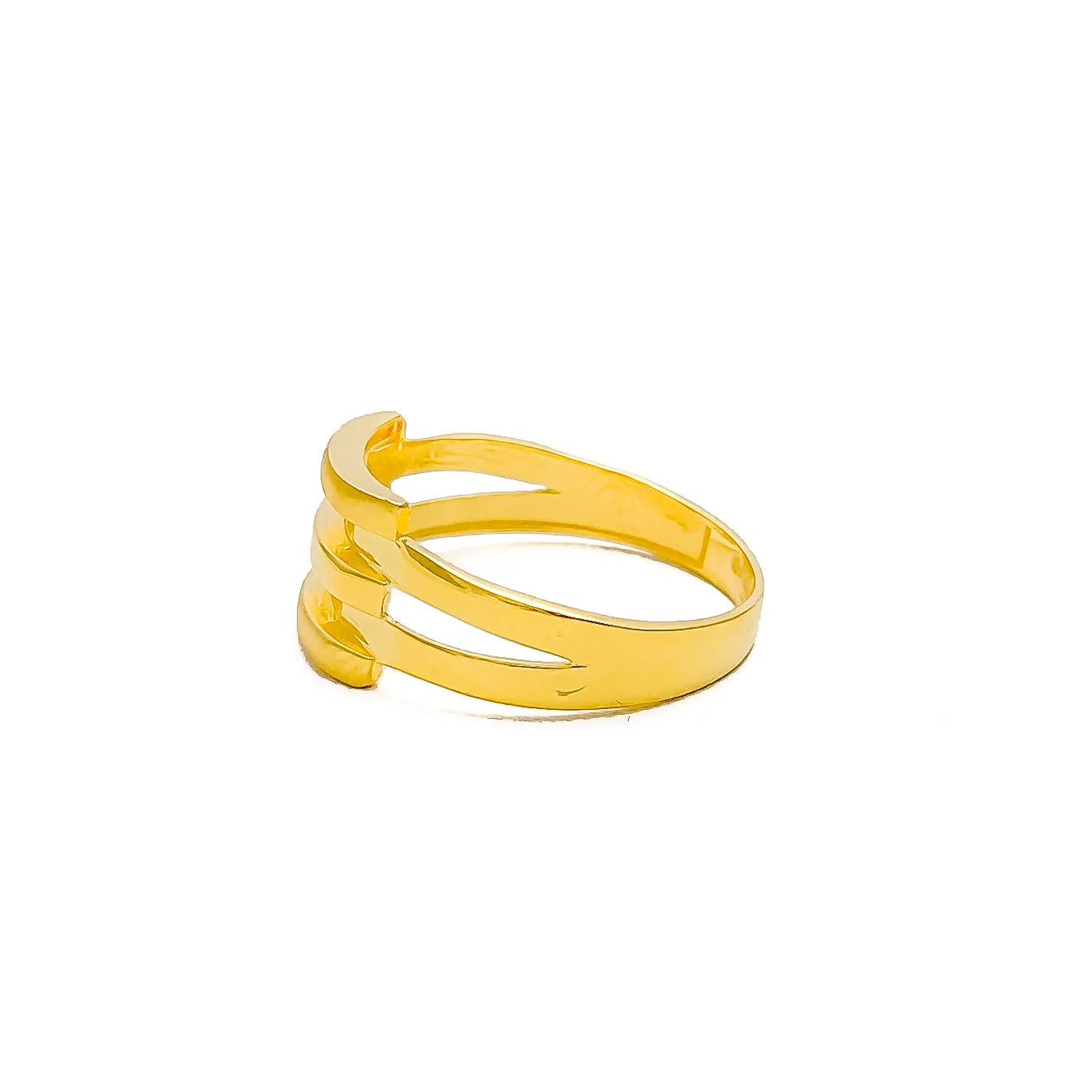 Opulent Dapper 22k Gold Stately Ring