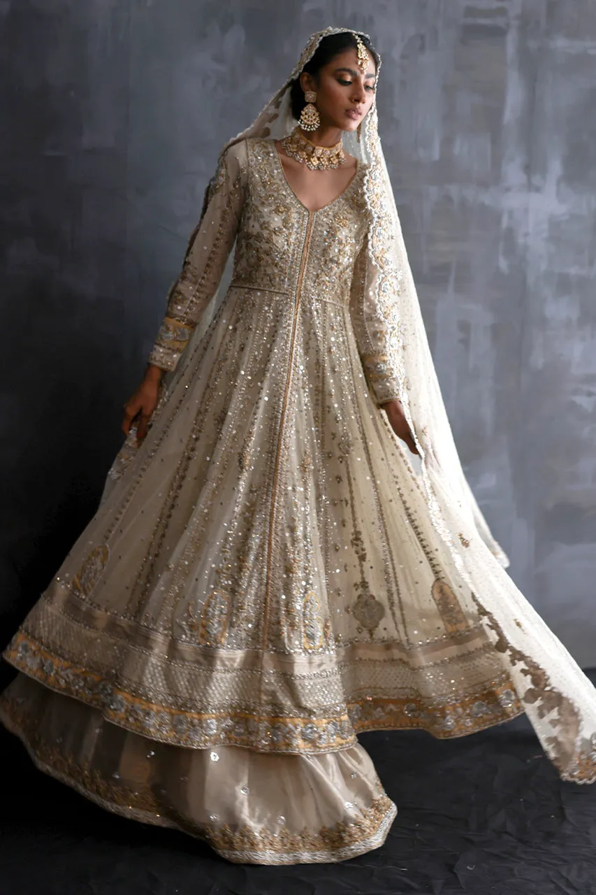Pakistani Bridal Dress in Pishwas and Lehenga Style
