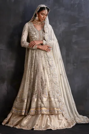 Pakistani Bridal Dress in Pishwas and Lehenga Style