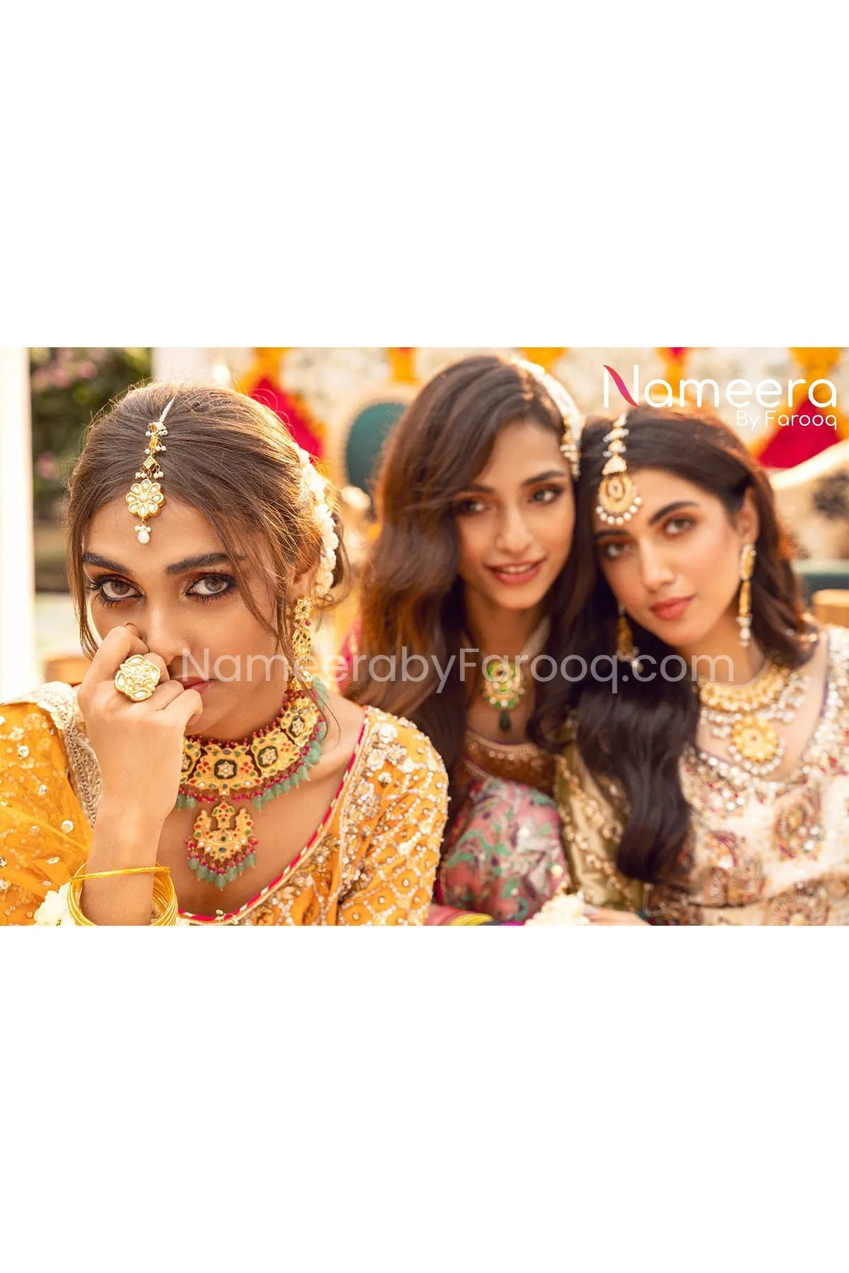 Pakistani Choli and Yellow Bridal Lehenga Online #BS606