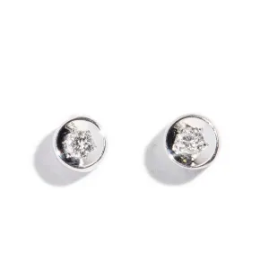Petra 1990s Re-invented Diamond Studs 18ct Gold