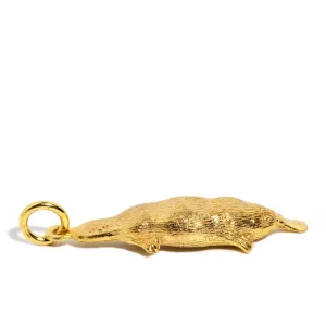 Platypus 1970s Charm Pendant 9ct Gold