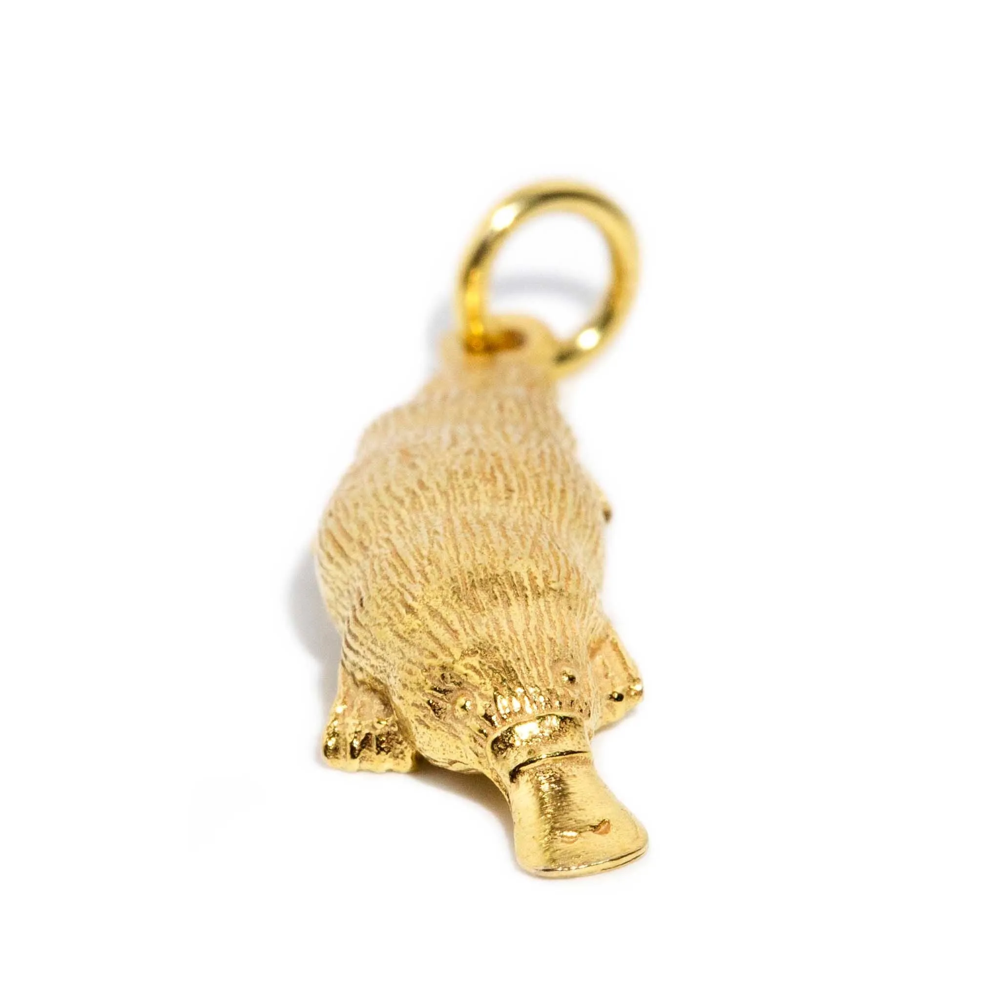 Platypus 1970s Charm Pendant 9ct Gold
