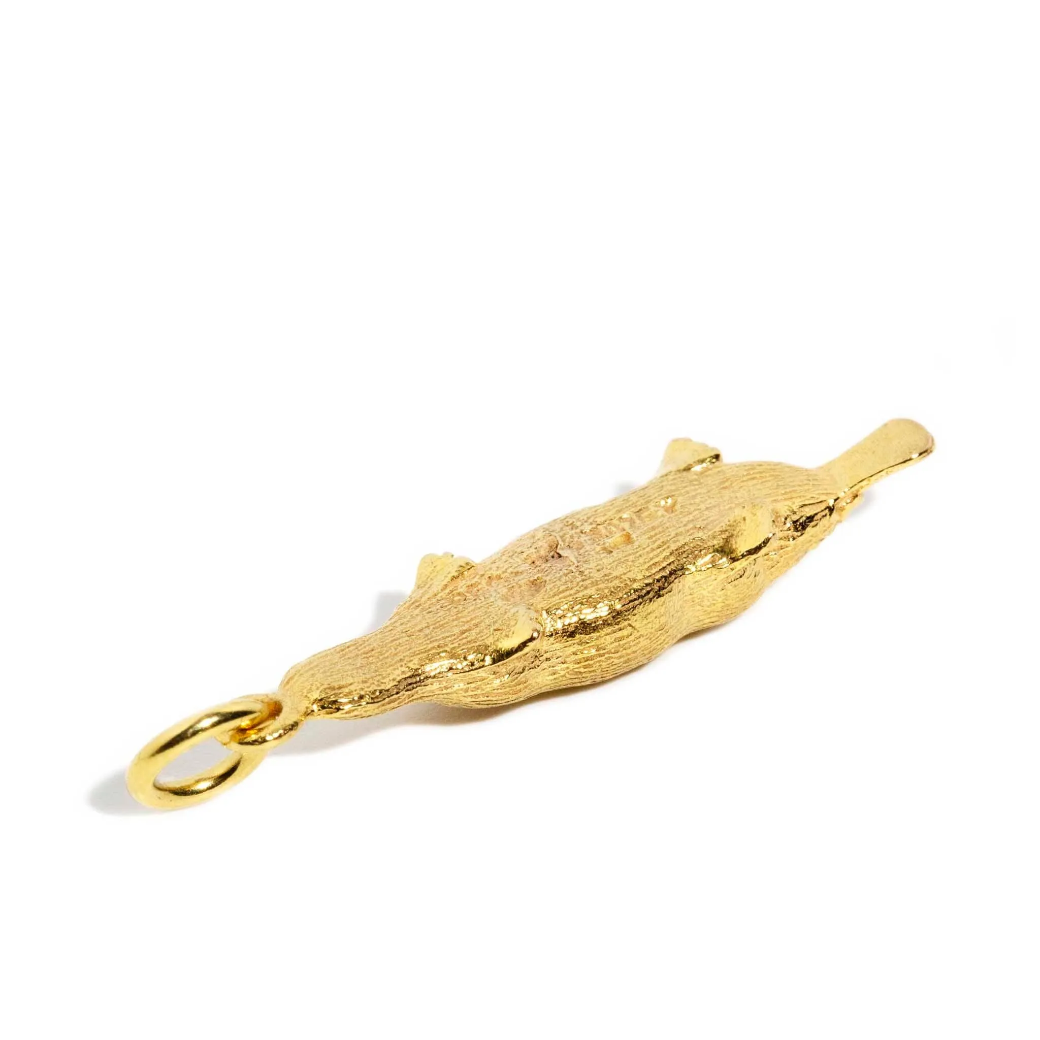 Platypus 1970s Charm Pendant 9ct Gold