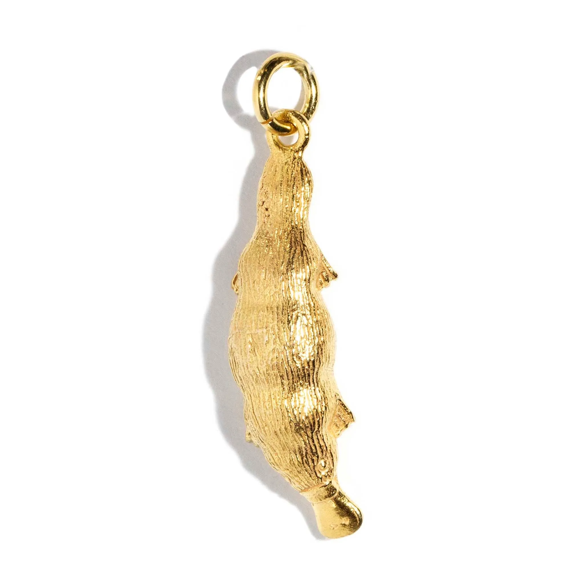 Platypus 1970s Charm Pendant 9ct Gold