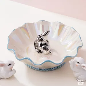 Rabbit Radiance - Silver - Bunny Paparazzi Ring