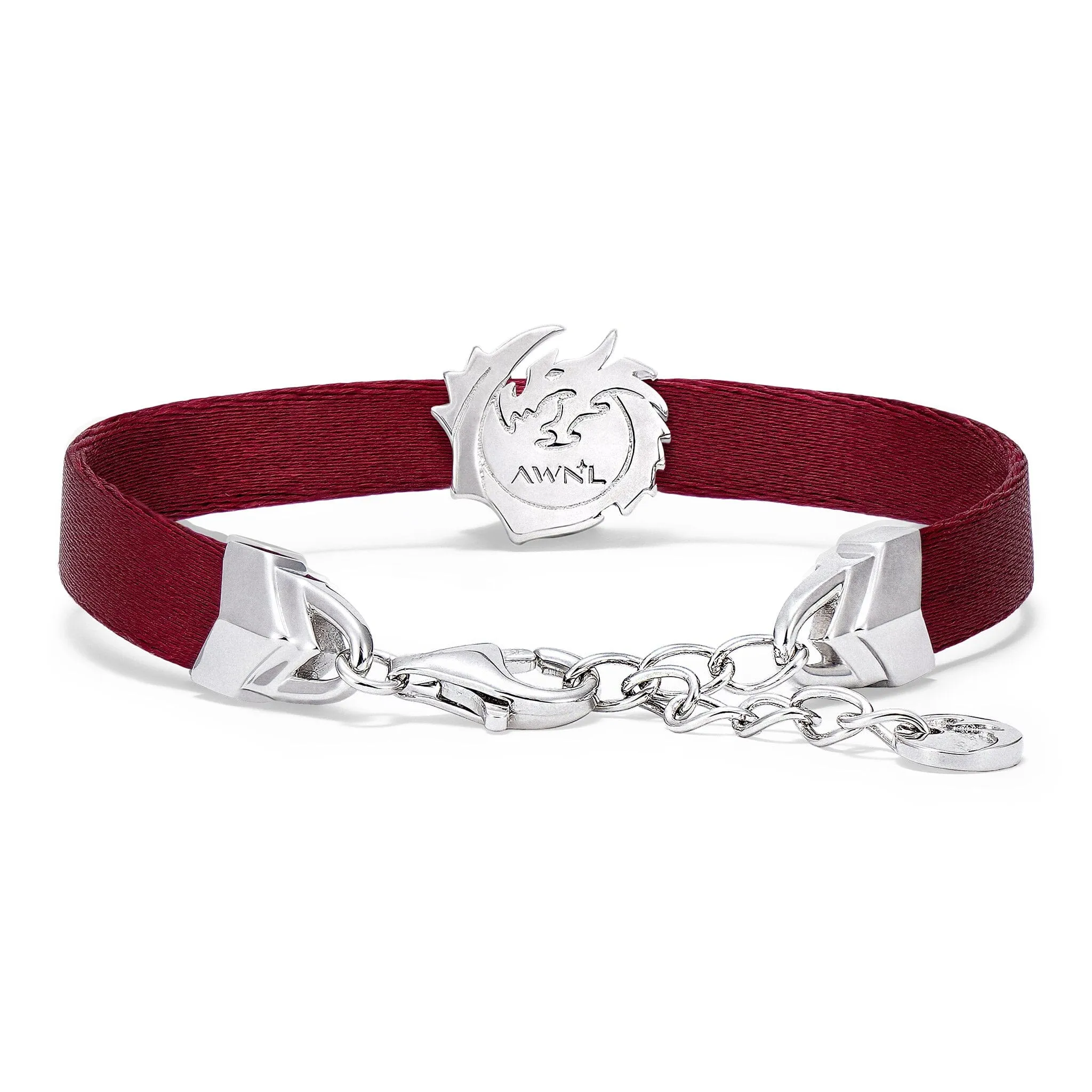 Red Agate Dragon Ribbon Bracelet