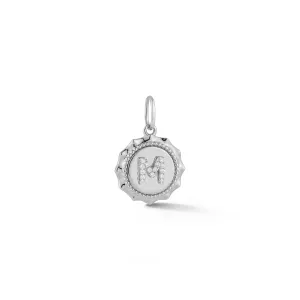 Reese Brooklyn "M" Initial Scalloped Charm