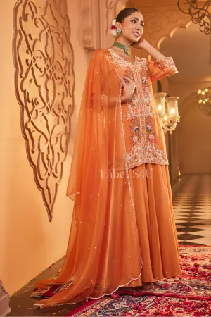 Regal Rouge-Skirt Set