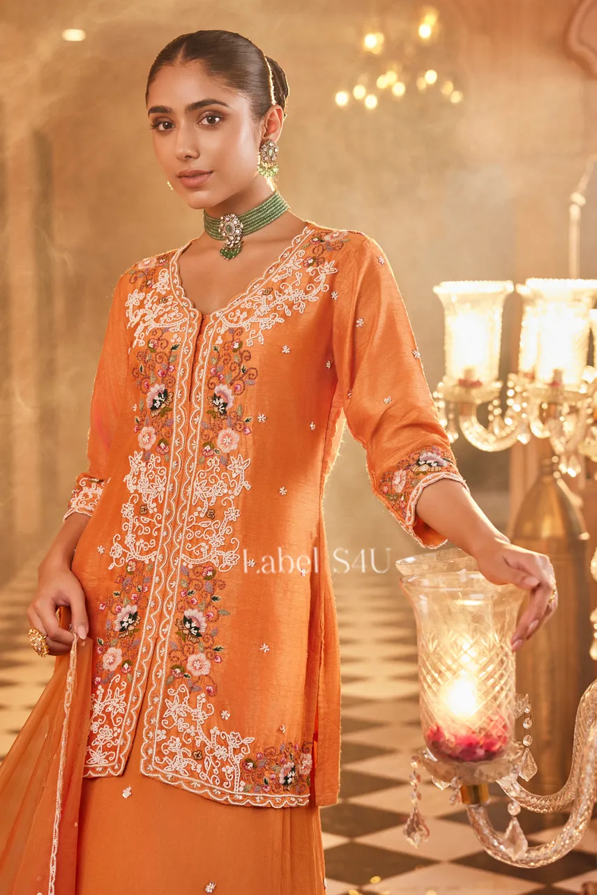 Regal Rouge-Skirt Set