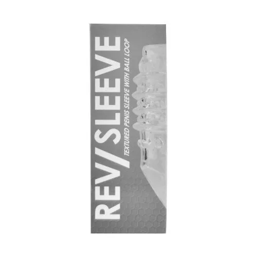 REV-SLEEVES Textured Penis Sleeve with Girth Boosting Design & Easy Ejaculation - Enhance Sensations & Stimulation