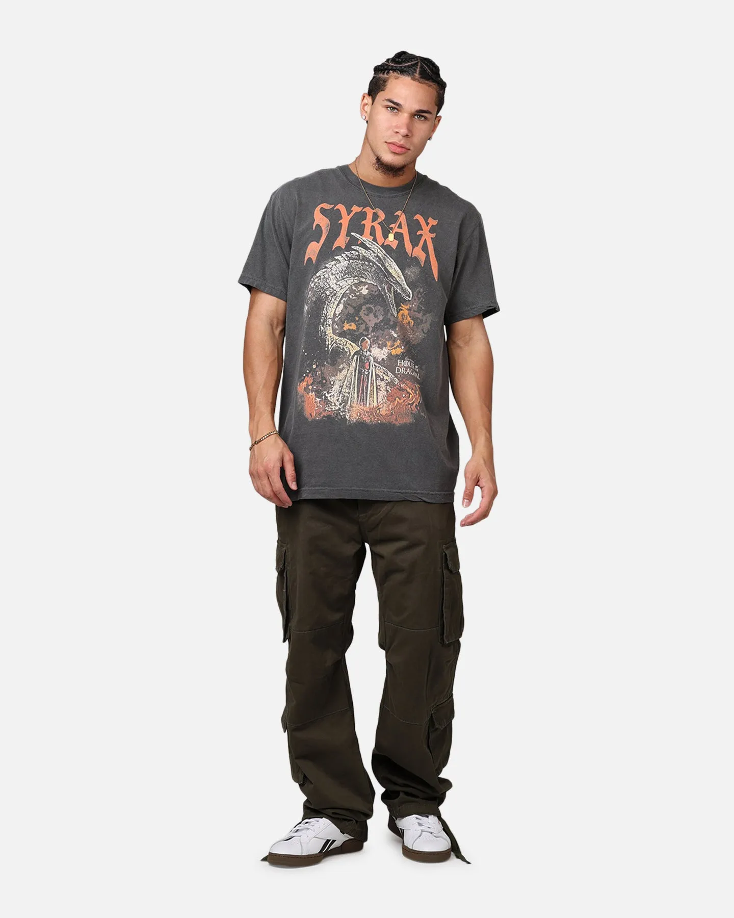 Ripple X Game Of Thrones 'House Of The Dragon' Syrax T-Shirt Washed Black