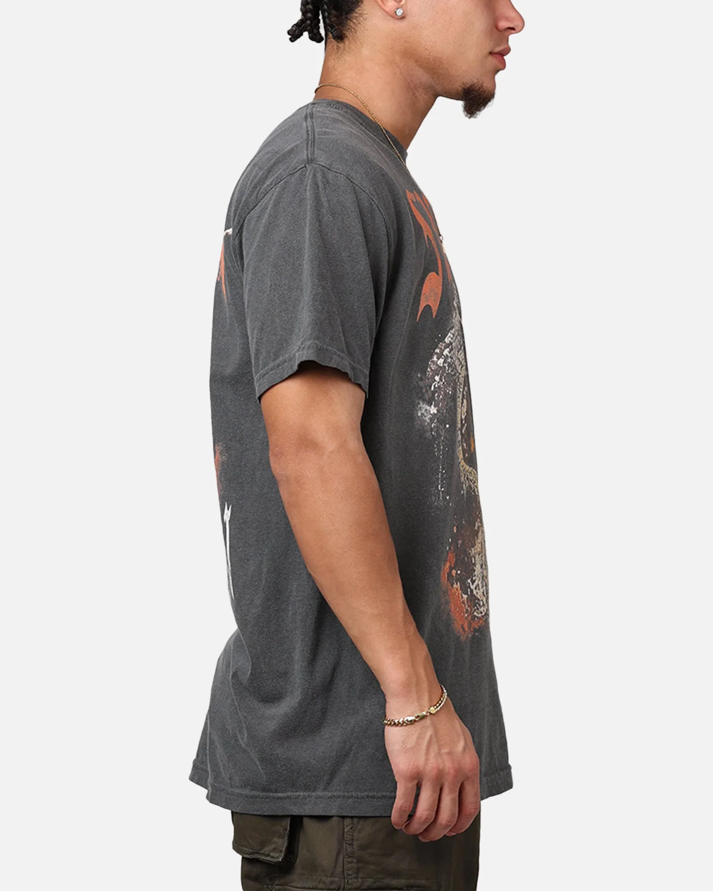 Ripple X Game Of Thrones 'House Of The Dragon' Syrax T-Shirt Washed Black