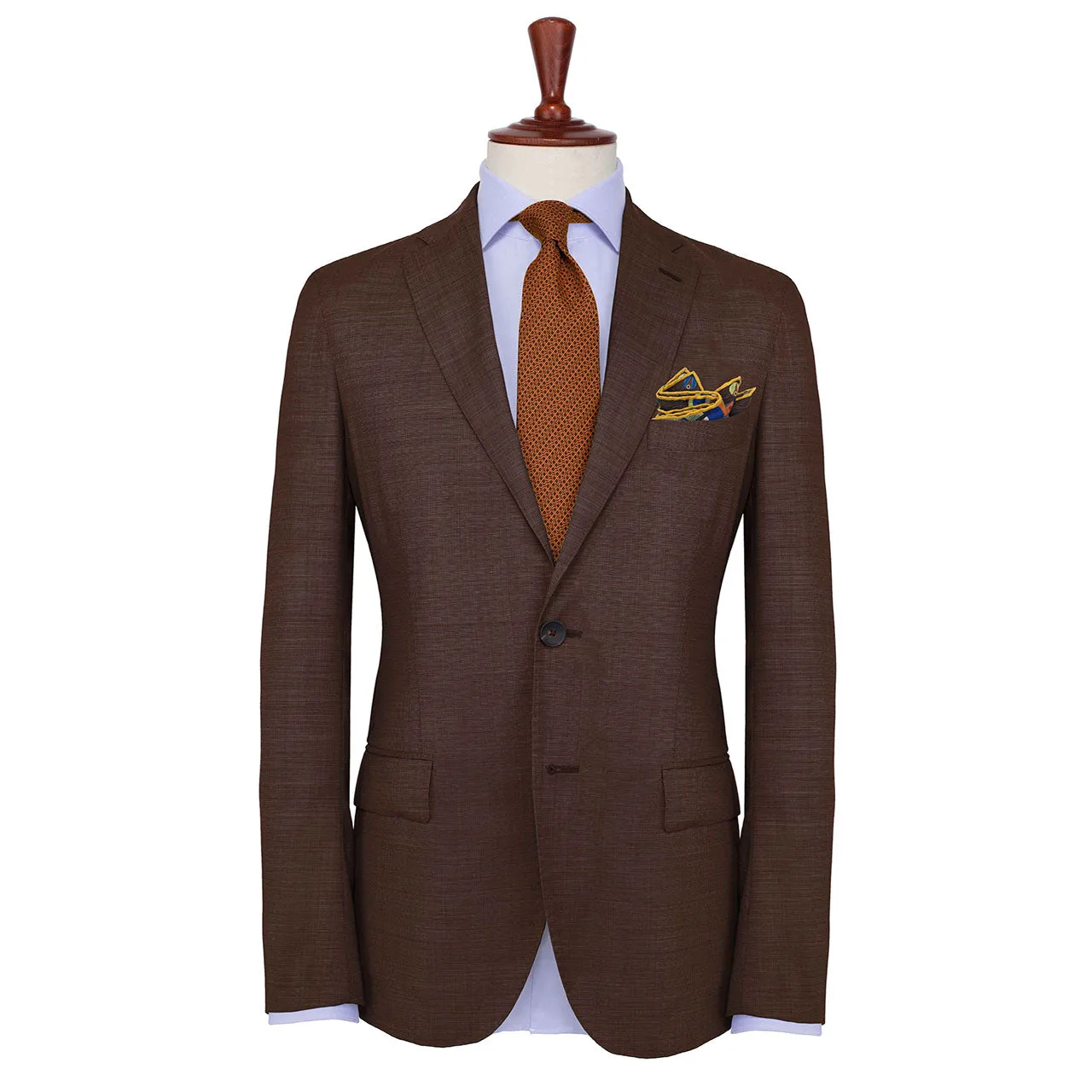 Robertto's Leo Metal Grey Pocket Square