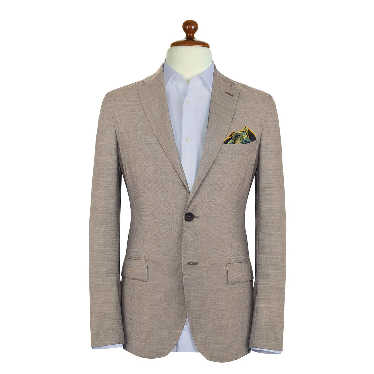 Robertto's Leo Metal Grey Pocket Square