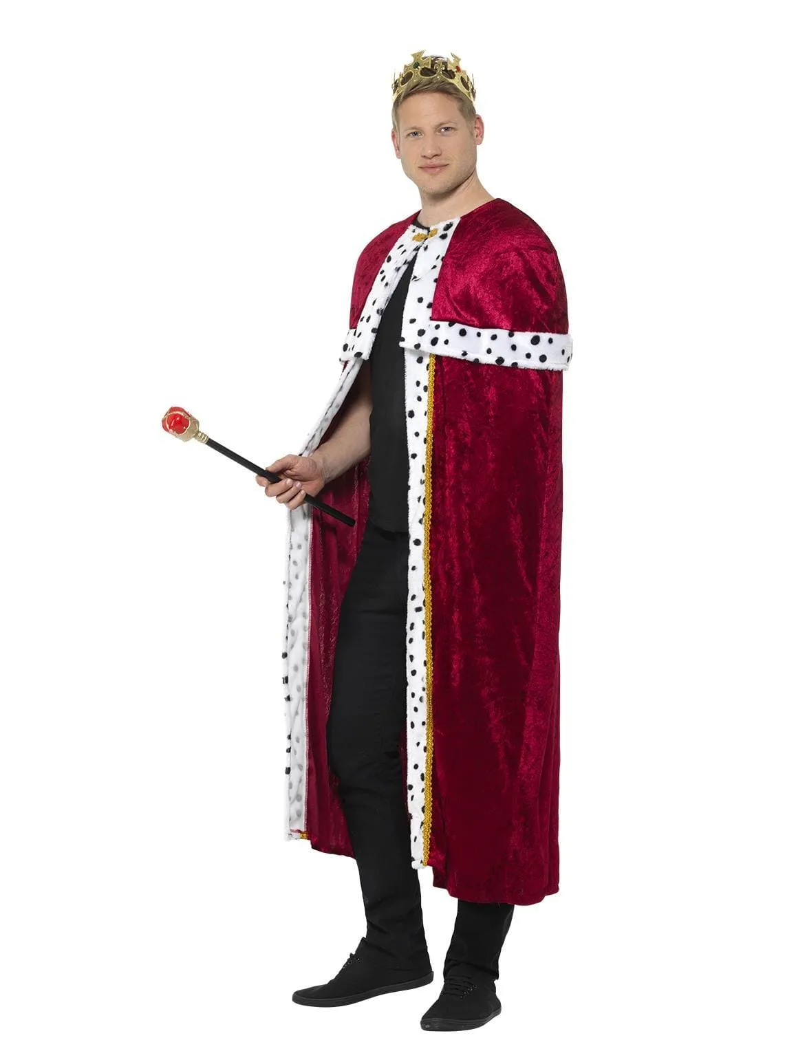 Royal Cloak, Crown and Sceptre Set