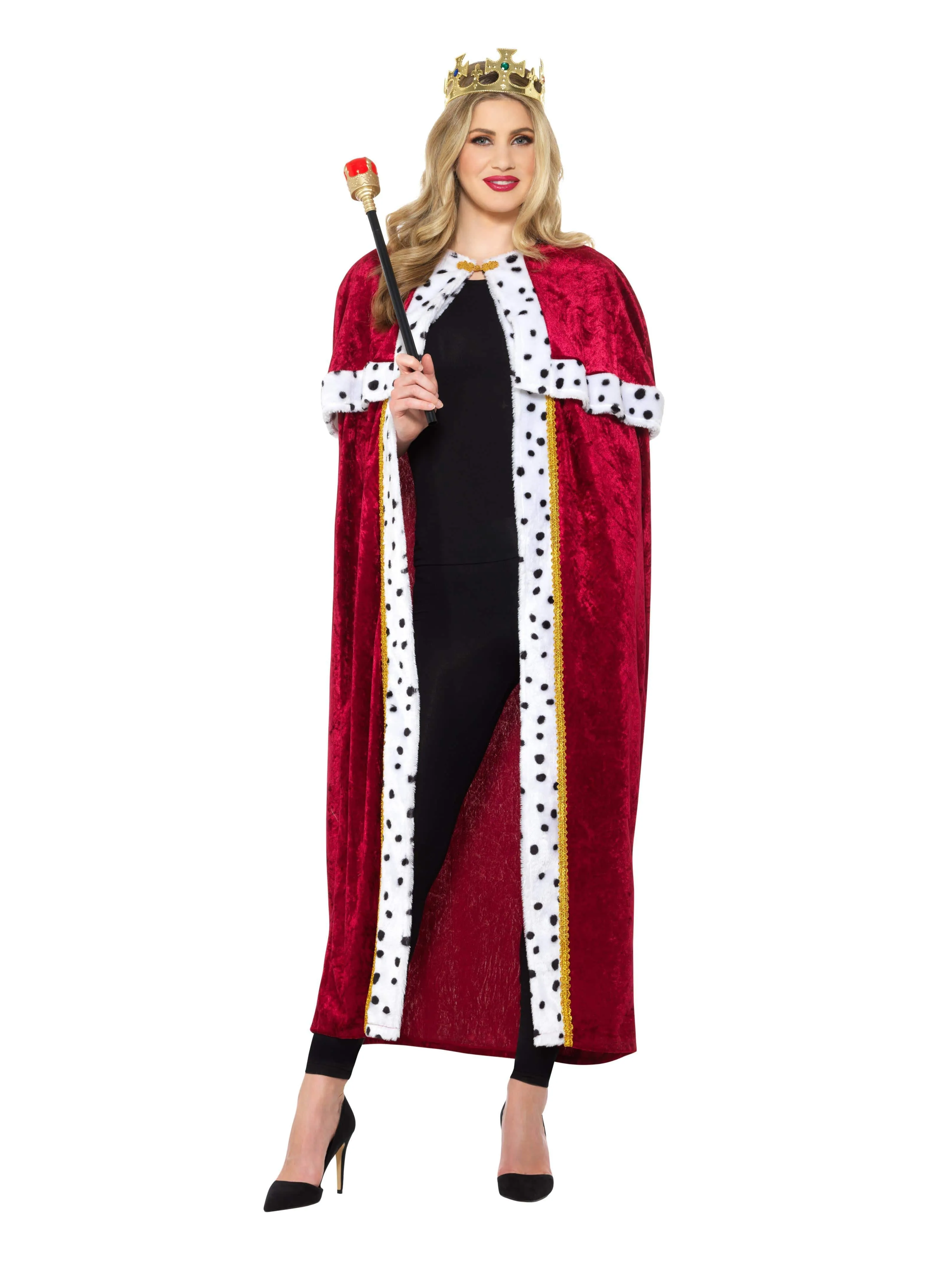 Royal Cloak, Crown and Sceptre Set
