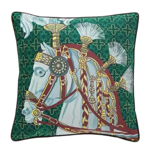 Royal Decorative Horse Head Cushion Throw Pillow Cover