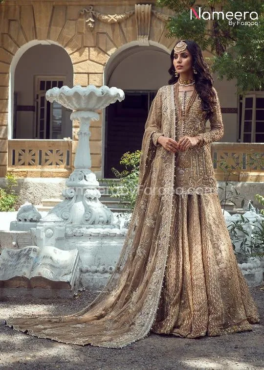 Royal Pakistani Lehenga with Short Kurti for Bride #BS25
