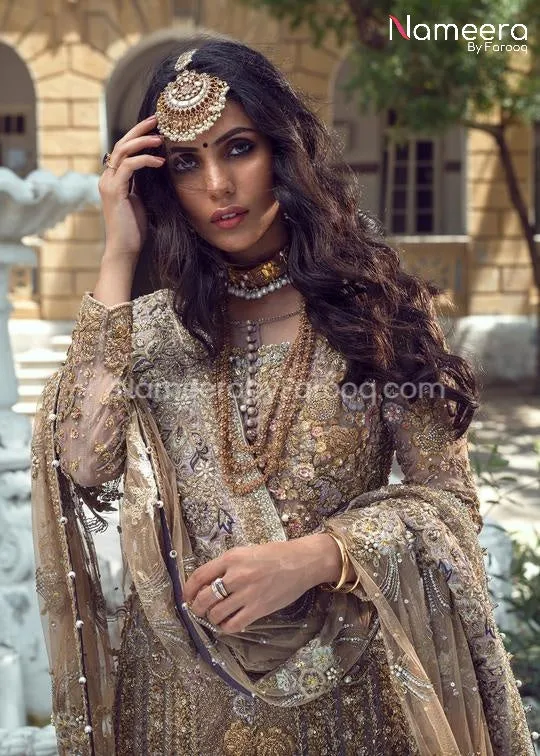 Royal Pakistani Lehenga with Short Kurti for Bride #BS25