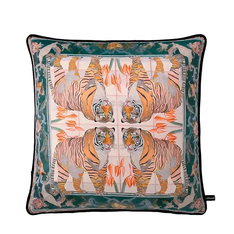 Sago Cycas Panthera Velvet Throw Pillow Cover