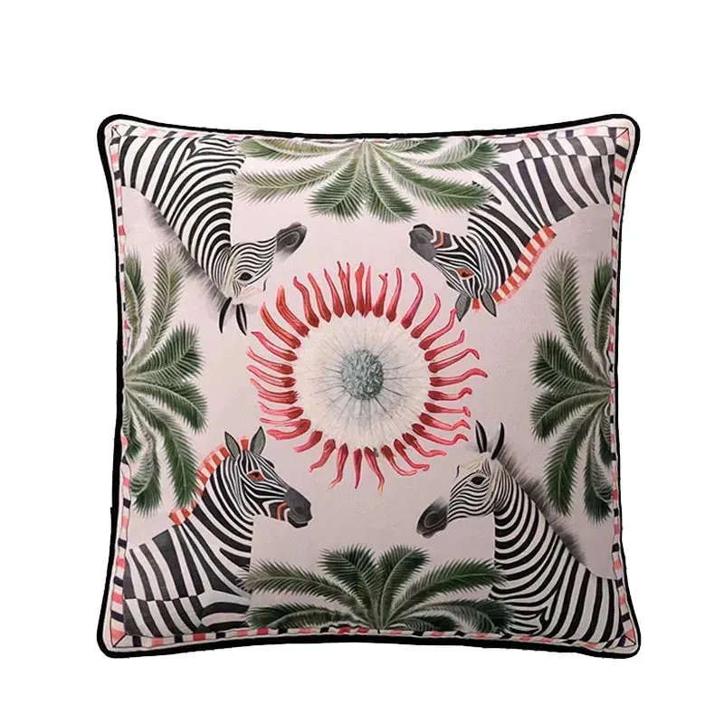 Sago Cycas Panthera Velvet Throw Pillow Cover