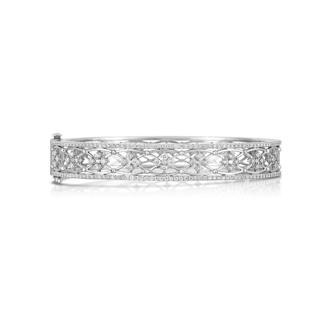 Scott Mikolay Celebration Diamond Oval Cuff Bracelet