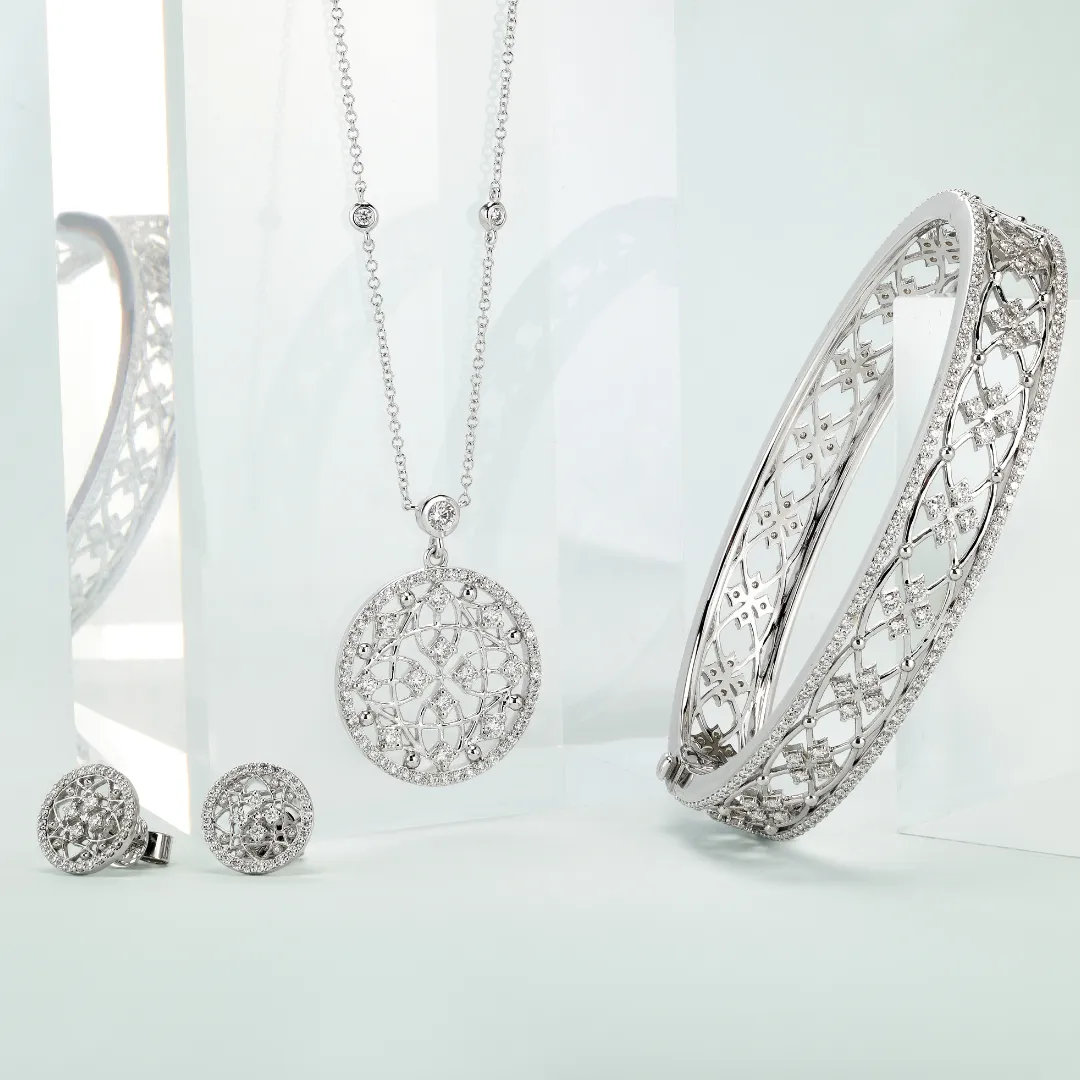 Scott Mikolay Celebration Diamond Oval Cuff Bracelet