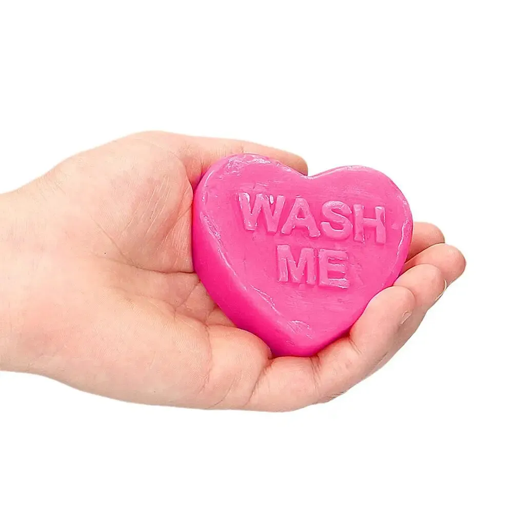 Shots Toys Pink Rose Scented Heart Soap Bar
