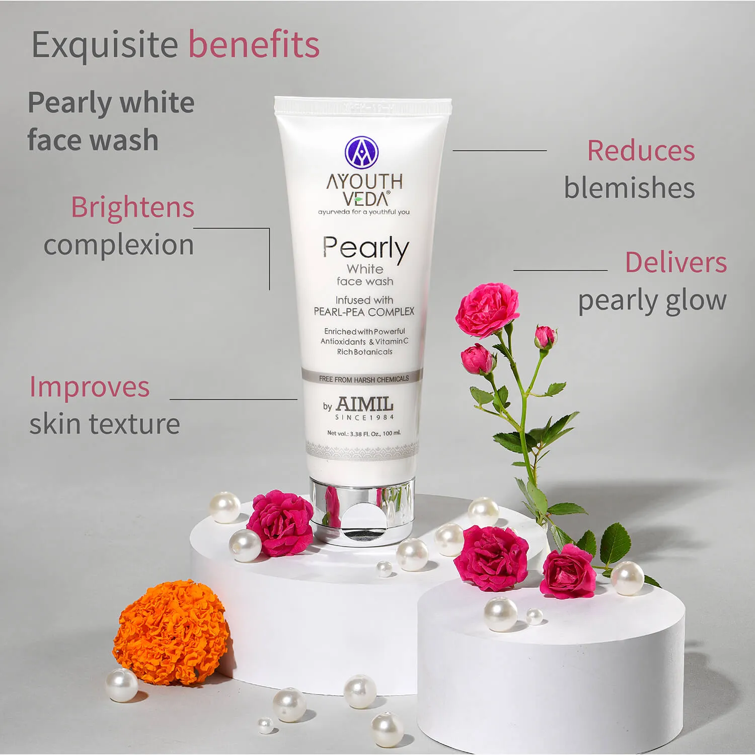 Skin Brightening Regimen | Pearly white face wash 100 ml , Day Cream g , Night Cream 50g