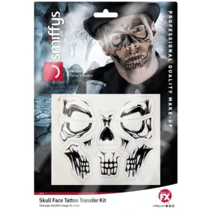 Skull Face Tattoo Transfer