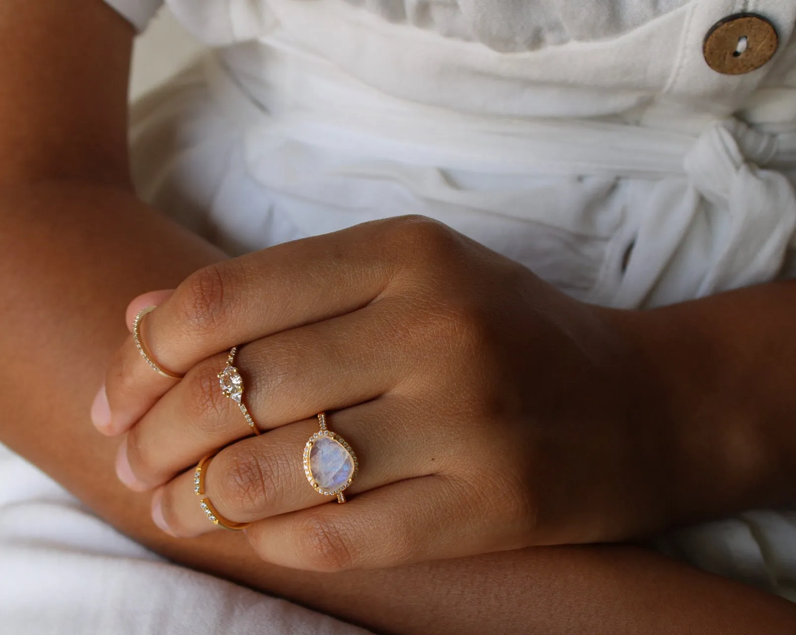 Skye Moonstone Ring