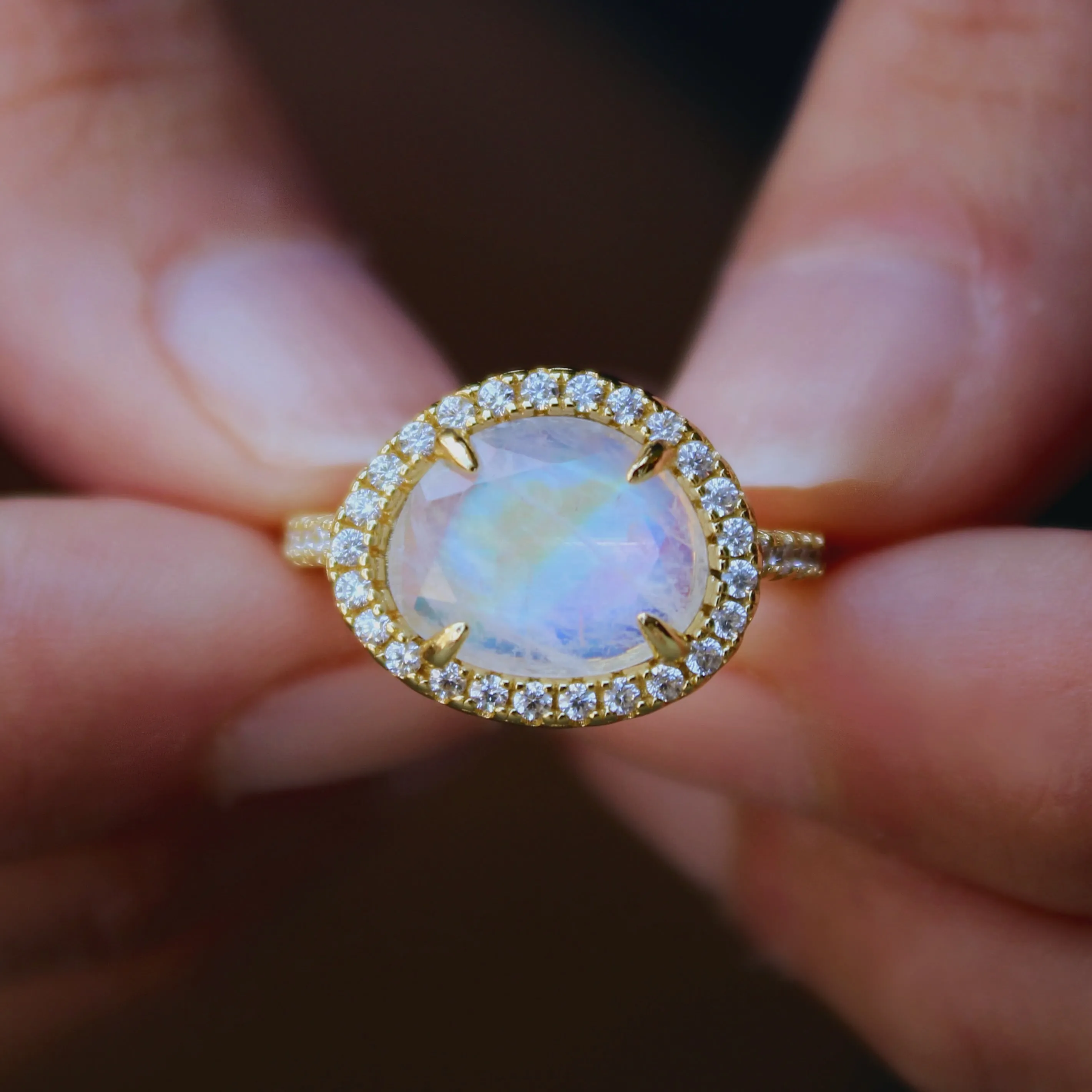 Skye Moonstone Ring