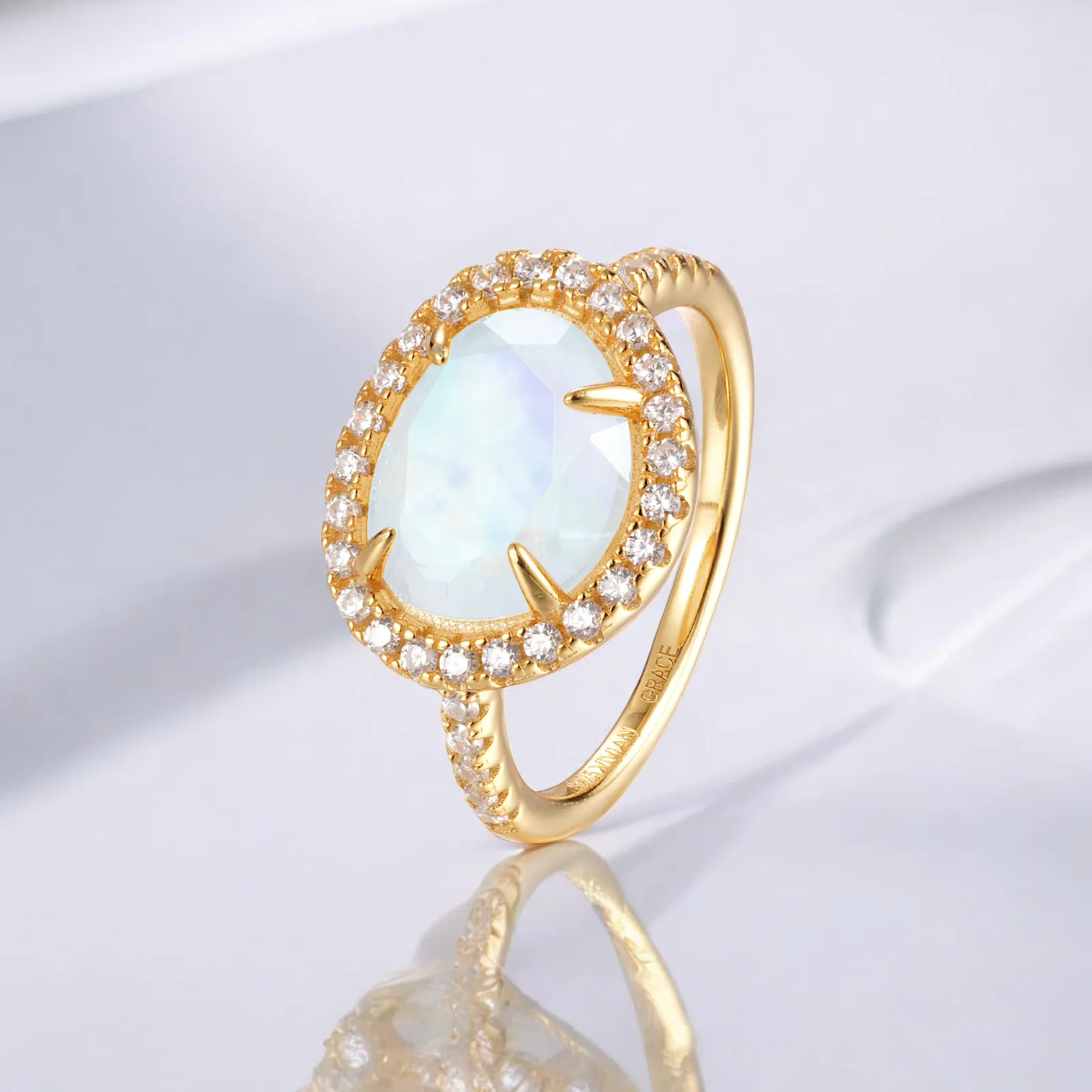 Skye Moonstone Ring