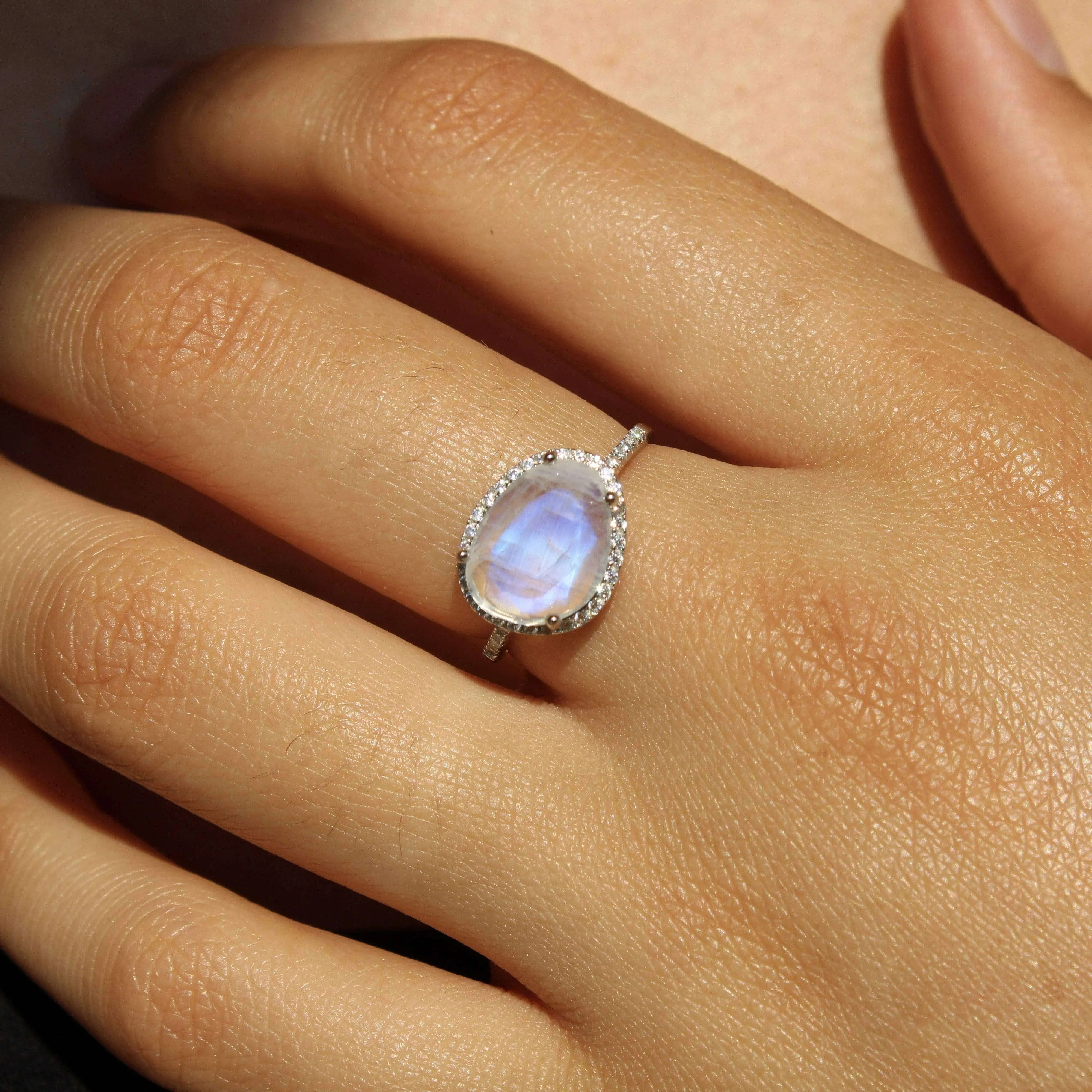 Skye Moonstone Ring