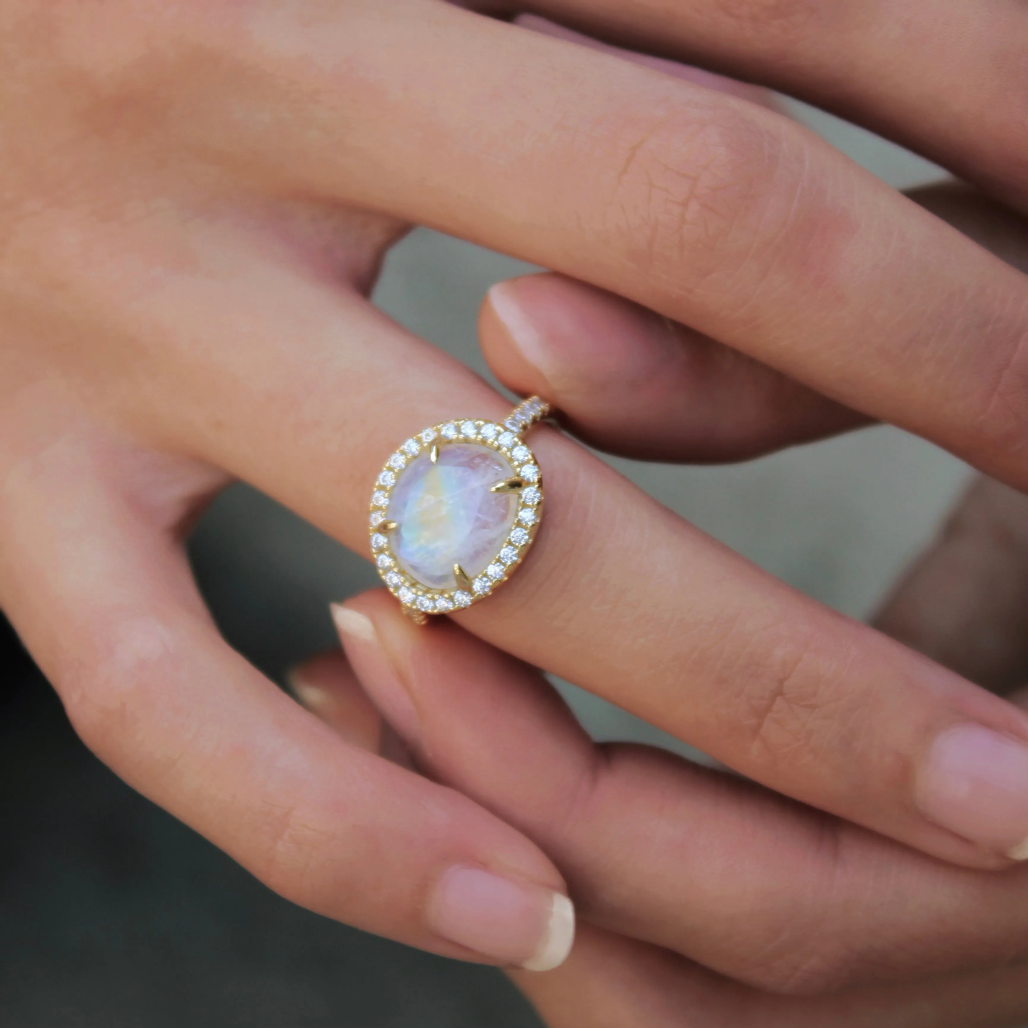 Skye Moonstone Ring