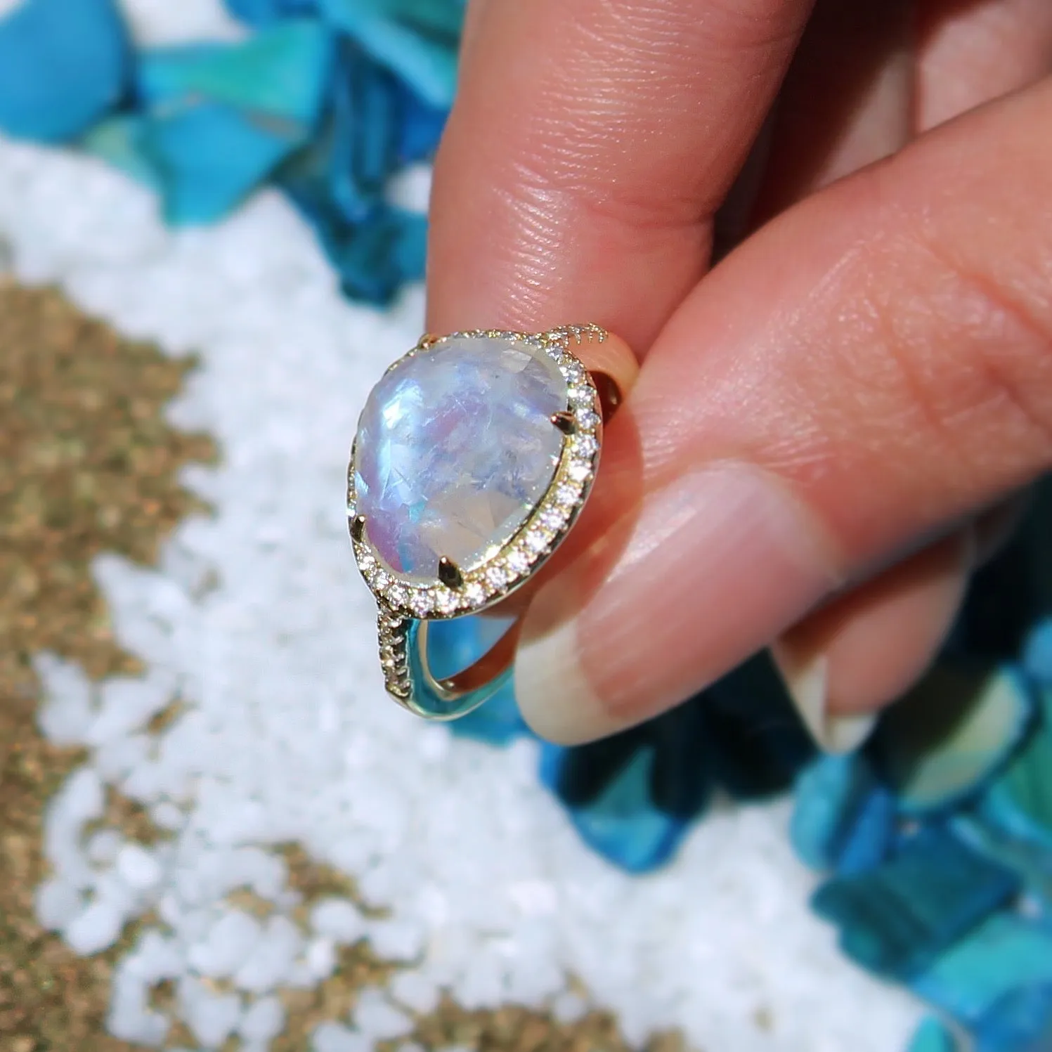 Skye Moonstone Ring