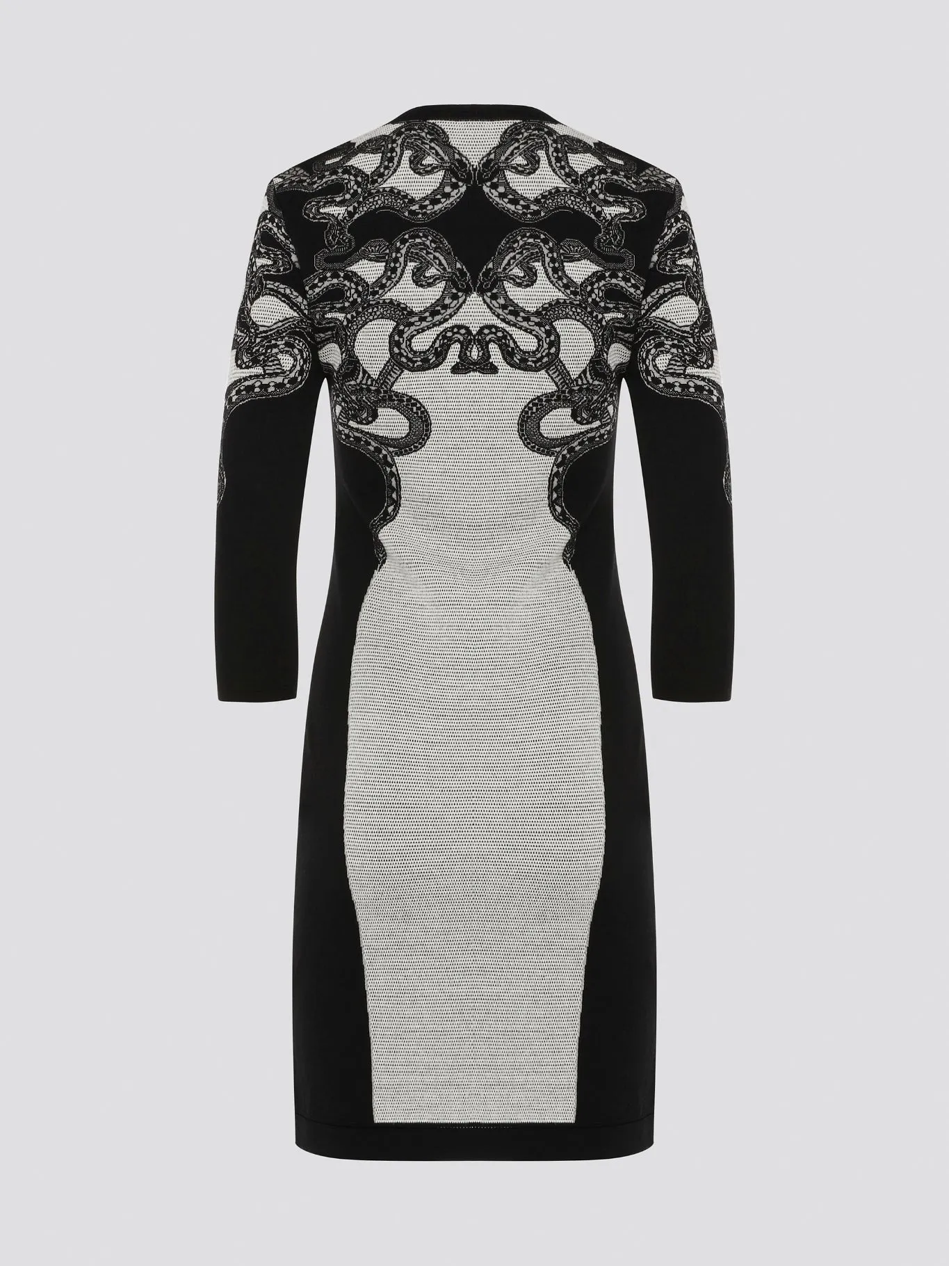 Snake Detailed Knitted Dress