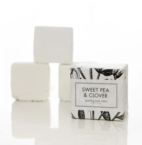Sparkling Bath Tablet- Sweet Pea & Clover