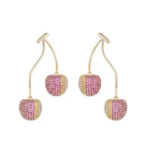 Sparkling Cherry Earrings