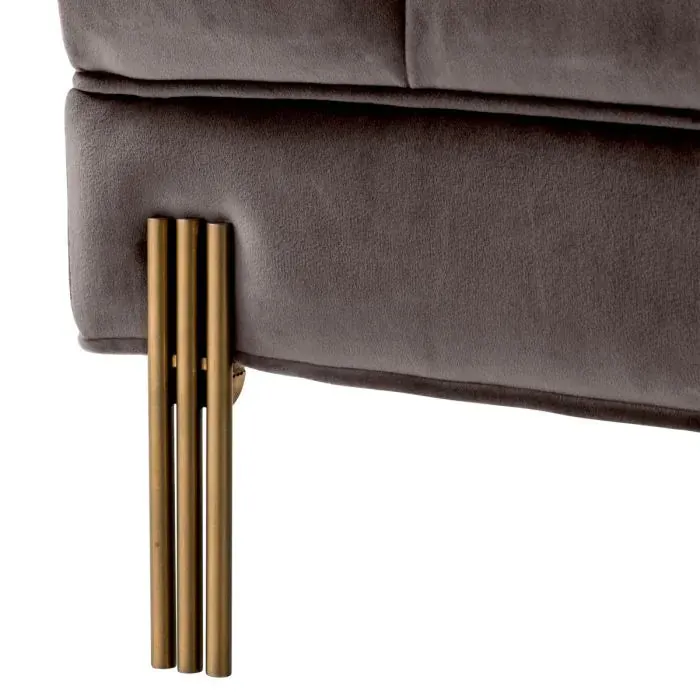 Stool Sienna - Savona Grey Velvet