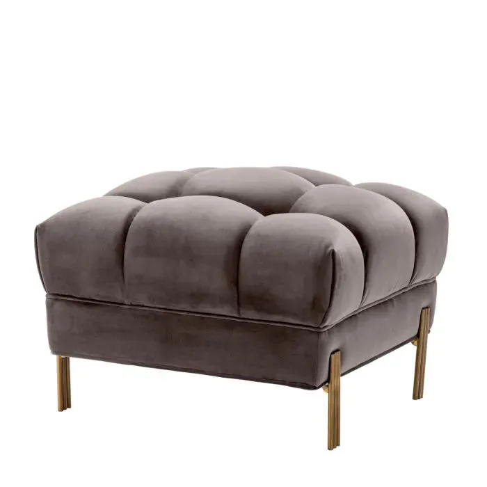 Stool Sienna - Savona Grey Velvet