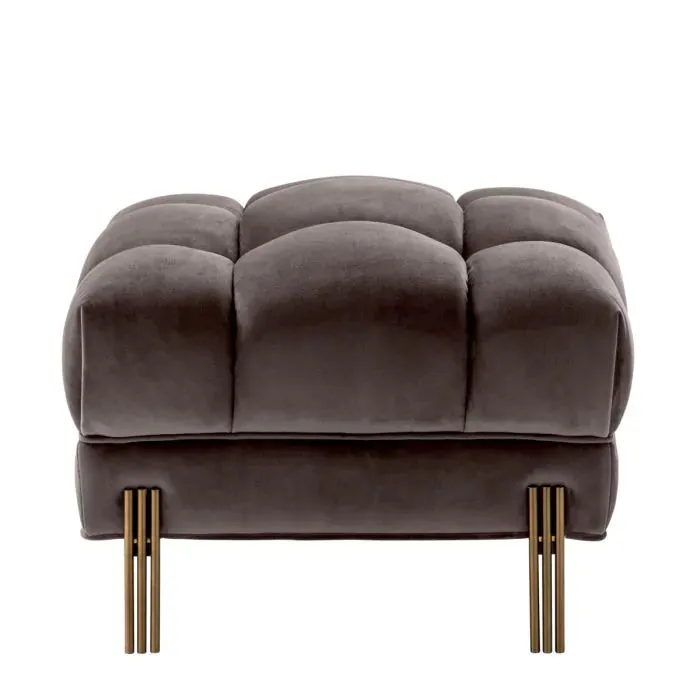 Stool Sienna - Savona Grey Velvet