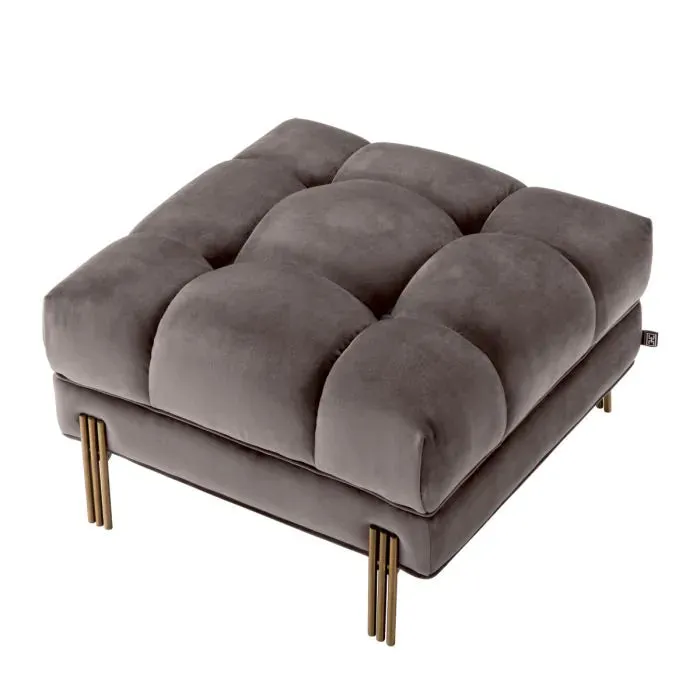 Stool Sienna - Savona Grey Velvet