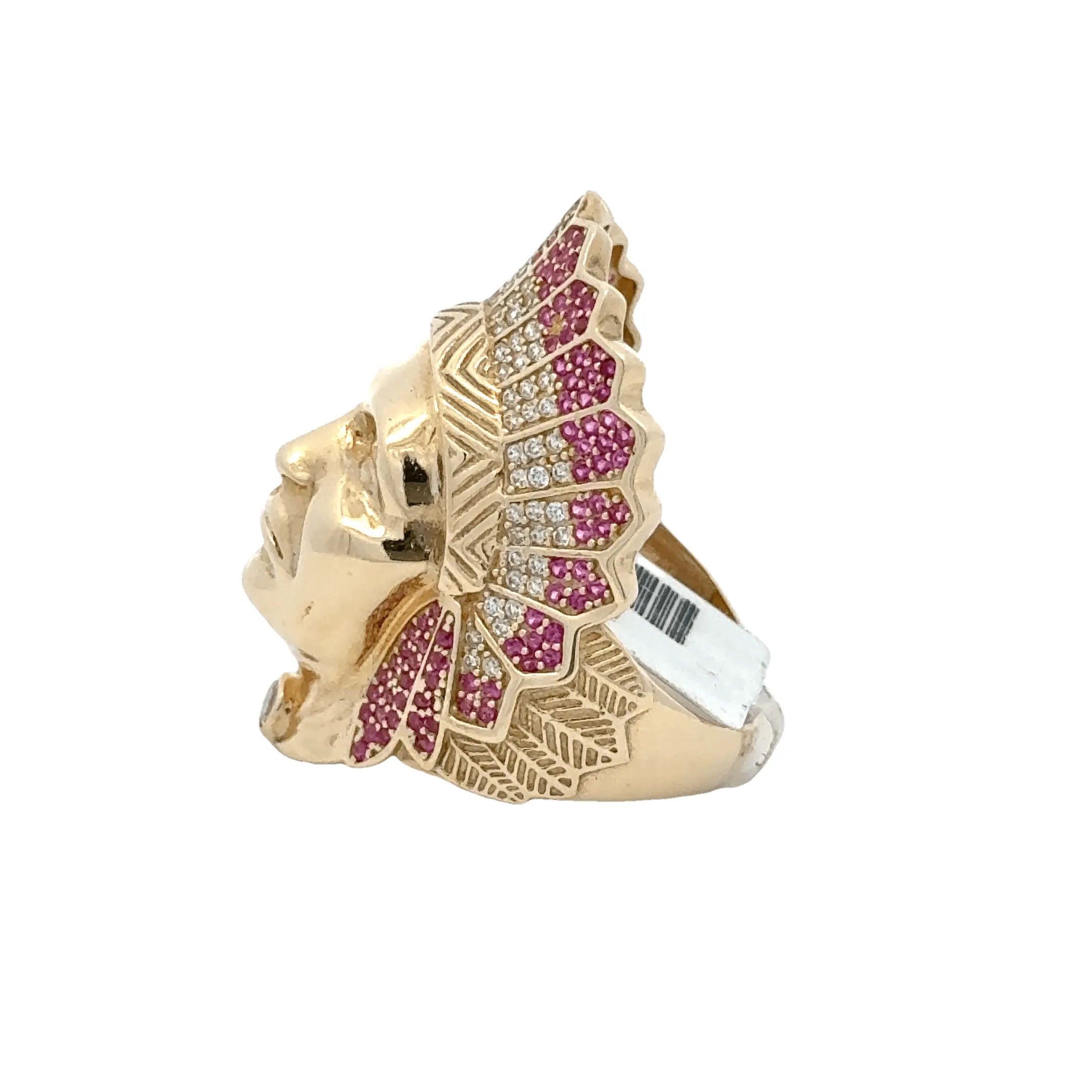 Stunning Native American Chief Ring 10k